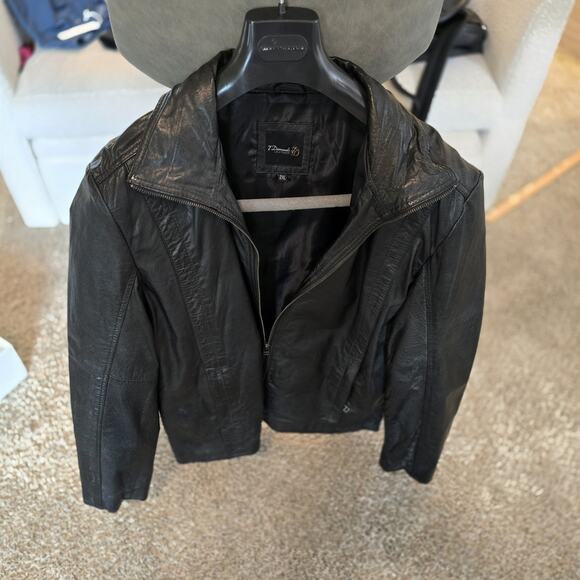 7 Diamond Leather Jacket